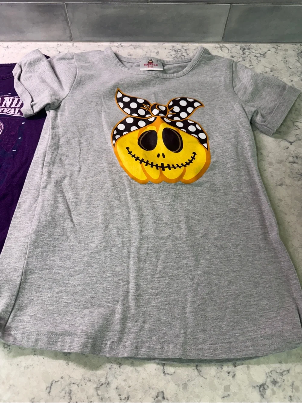 Girls t-shirts lot of 3 Justice, Lucky,Ruffle girl size 10/12